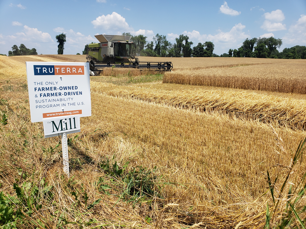 A Combine on the Rose Family Farm